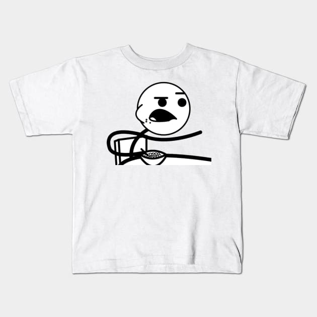 Cereal Guy Meme Kids T-Shirt by FlashmanBiscuit